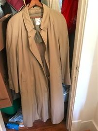 Very nice coat with removable liner. Made by John Weitz.