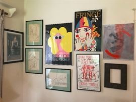 The set of 3 are original, signed pencil drawings dated 1969 and 1970!