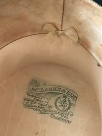 Label inside one of the top hats.
