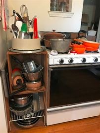 Lots of bakeware and cooking items available.