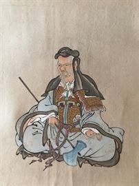 This one of several artworks of a man.