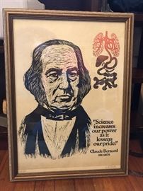 Very interesting artwork with story of work on back.