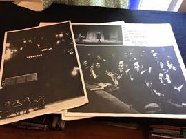 Some of the works inside the large book.