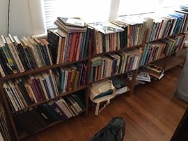 There are LITERALLY 1,000's of books to go through! Please get the word out to anyone that likes books as we are selling these cheap! There are so many to pick from including theater, playbooks, language books, art reference books, antique books, etc.
