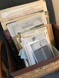 There are also so many different types of paper ephemera including postcards, playbills, posters, diorama kits, stamps, blank greeting cards, wrapping paper from all over the world!