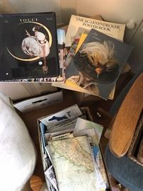 There is a box FULL of maps from Europe. These would be interesting to look at, but to also use for crafts!