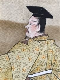 Close up of artwork on 2nd scroll.