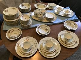 12 piece place setting of china made in Czechoslovakia by Pirkenhammer.