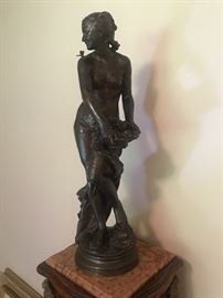 Signed quality bronze figure