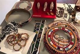 Much jewelry in the sale in addition to the ethnic jewelry shown