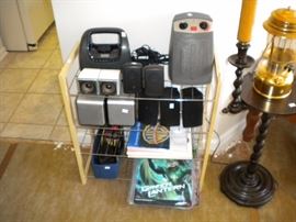 Speakers, heather stand. 