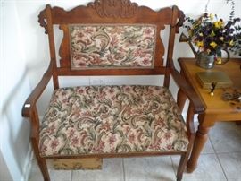 Victorian love seat. 