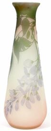 1111 - GALLE CAMEO GLASS VASE, EARLY 20TH C., H 11 3/4"