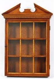310 - ALFRED ASSID HICKORY WALL DISPLAY, H 30 1/2'', W 19'', D 5 1/2''