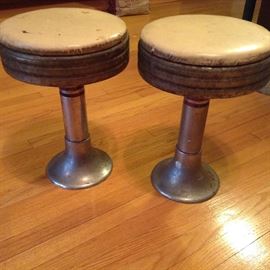 Chrome soda fountain stools 