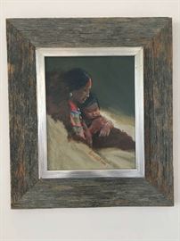 Ralph Wall oil on board, 1976