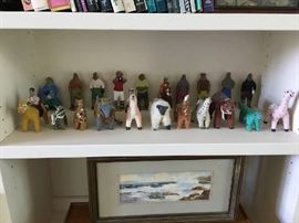 Mamie Deschellie and Elsie Bennally figures