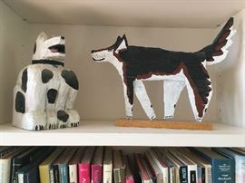 Folk art dogs