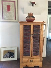 Folk art cabinet
