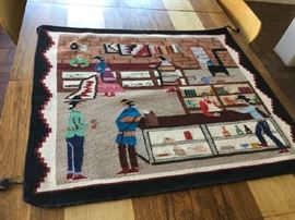 Florence Riggs Trading Post pictorial weaving