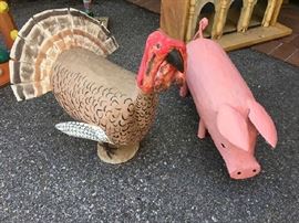 Woodie Herbert turkey and pig