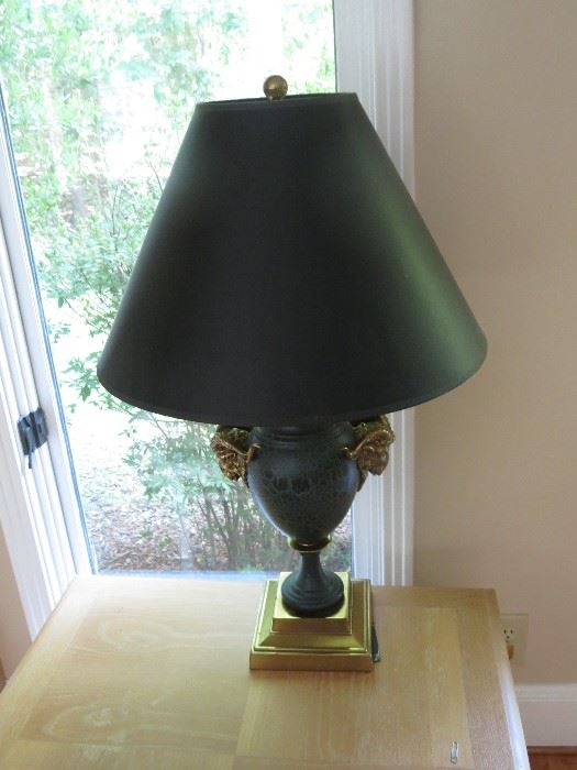Ram's head urn lamp