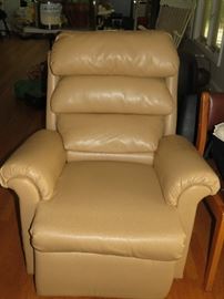 Beautiful Pride brand leather massage/ lift chair: not too big!