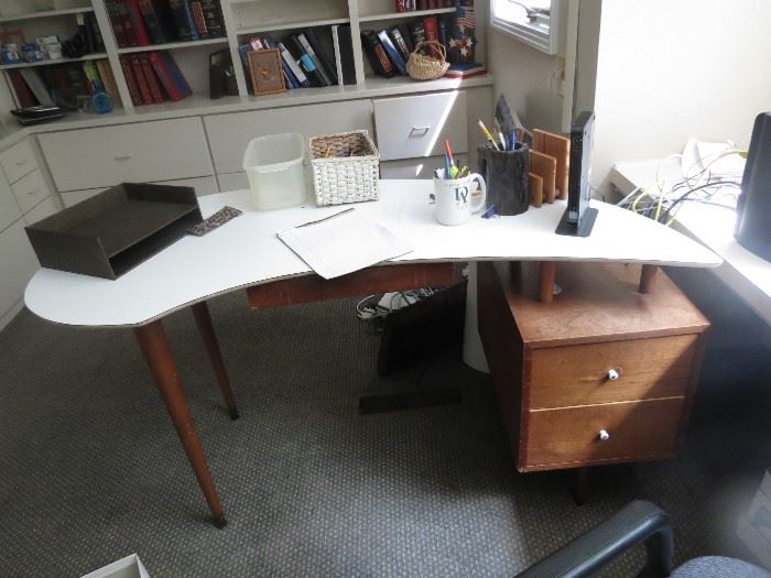 solid wood Mid-century modern desk