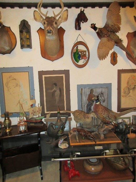 Taxidermy and original art....just a sampling