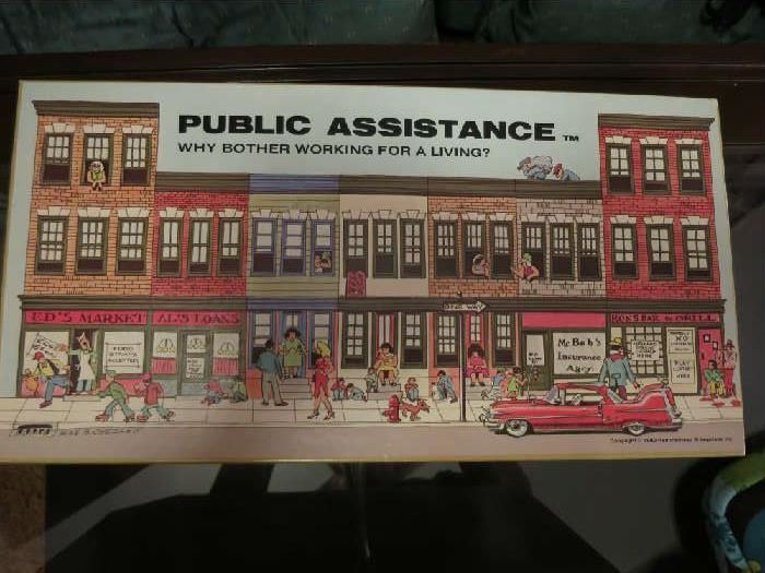 Public Assistance Banned 1980s Board Game