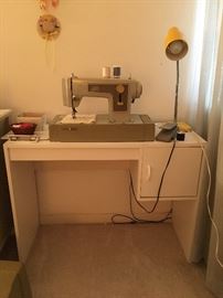1974 Sears Kenmore sewing machine. Will sell together with desk for discounted bundle. The machine was maintained with the last service being a few years ago, and only minimal use since. 