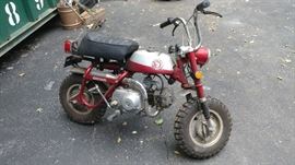 Vintage honda trail mini bike, garage find!