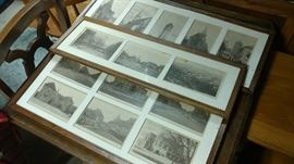 Series of framed prints