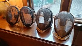 Antique fencing masks