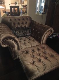 Light Brown silk Fabric sofa