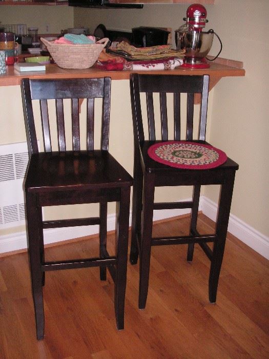 Two bar/counter stools