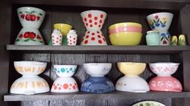 PYREX & FIRE KING MIXING BOWL SETS...EACH SET HAS 4 BOWLS