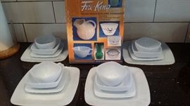  Fire King Charm Azurite Blue Dishes