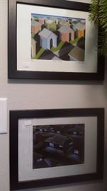 TWO R. MICHAEL WOMMACK S/N ART PIECES