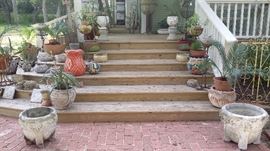 CONCRETE POTS, CERAMIC POTS, OZARK TOURIST POTS