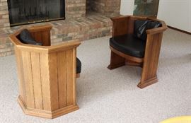 Pair of Barrel Chairs