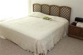 King Size Bed with dresser, chest and night stands