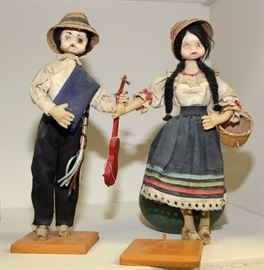 Vintage boy and girl dolls
