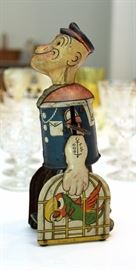 Walking Popeye with Parrot Cages