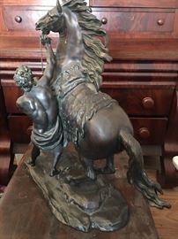 Large-Scale Bronze Marly Horse after Cousteau (1)