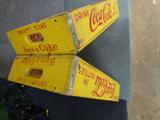 vintage coca cola wood case box from Crockett, Texas