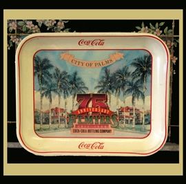 Ft Myers, City of Palms, Coca Cola Anniversary Tray  