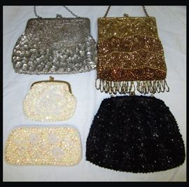 Vintage Glitzy Evening Bags, Hong Kong and Italy  