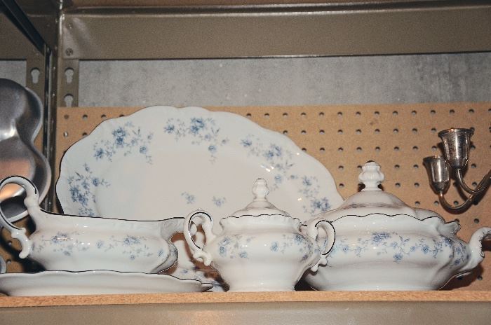 Johann Haviland "Blue Garland" 3 Sets of 12 + 2 Serving Sets