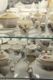 Pink Moss Rose Gold Trim Tea Set made in Japan